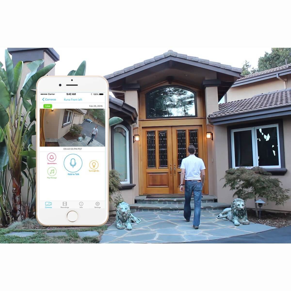 Porch Light With Hidden Camera Kuna Security Camera Light