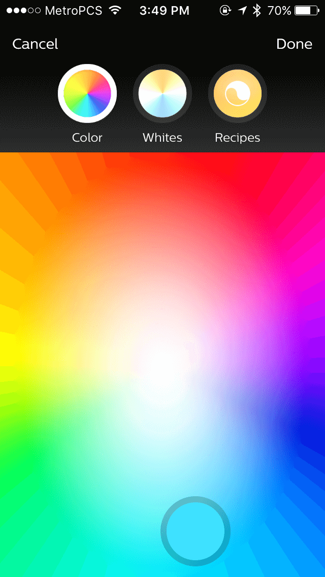 hue app screenshot