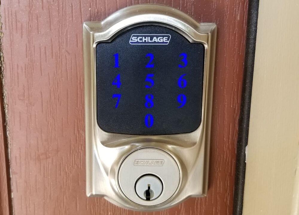 Schlage Connect Touch Screen