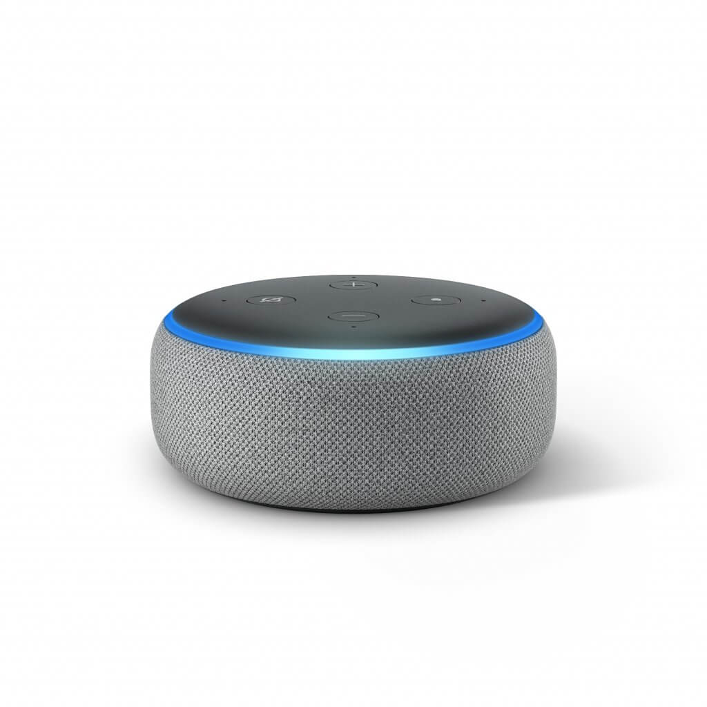 amazon echo dot v3 heather gray