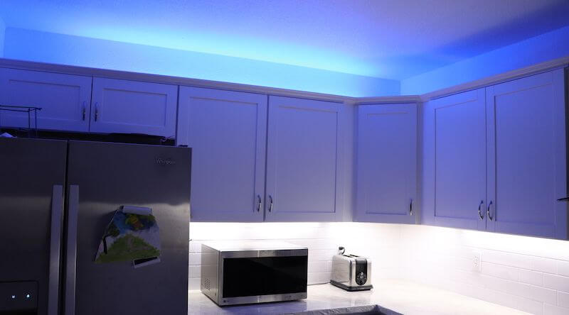 philips hue kitchen cabinets