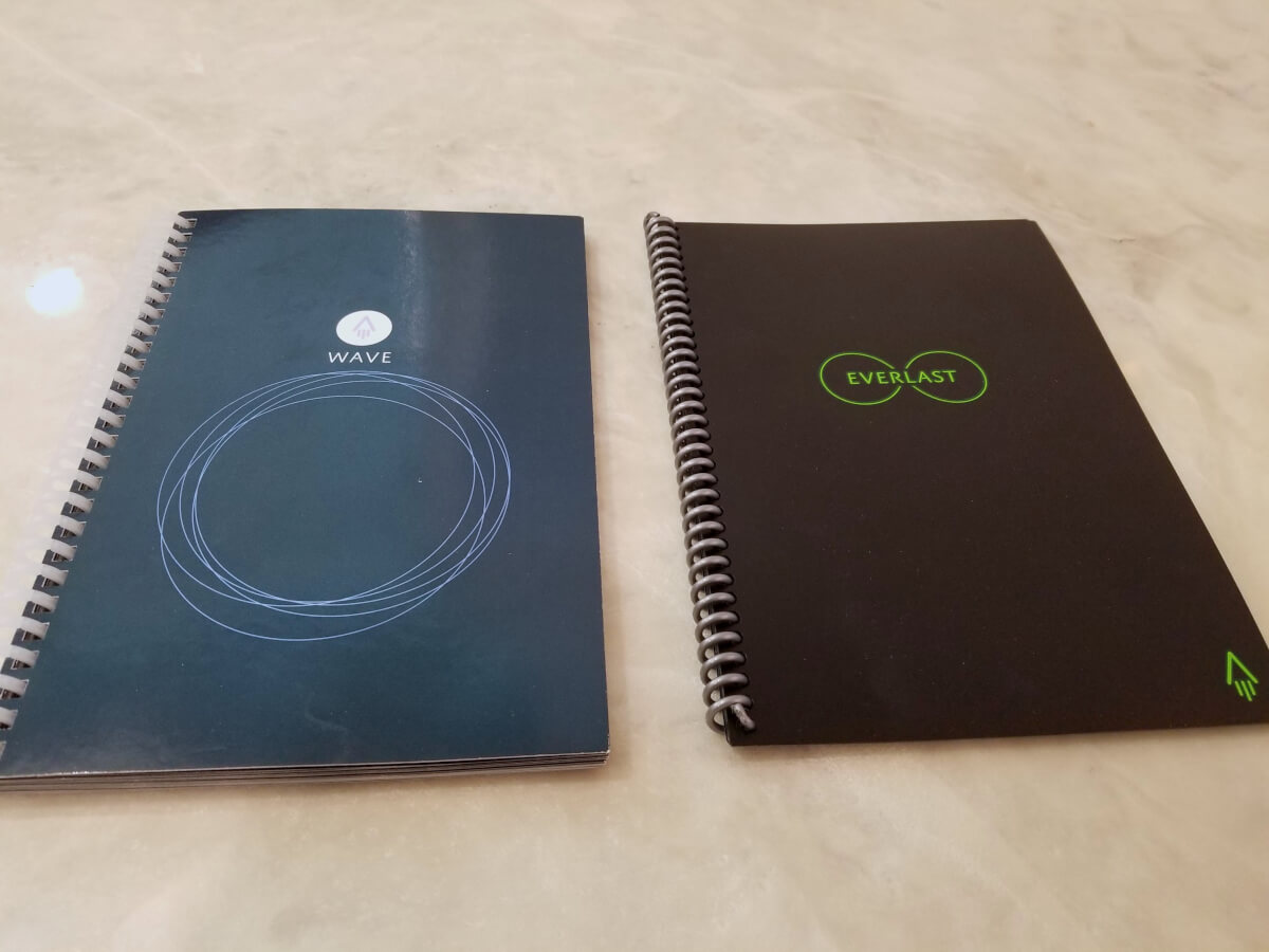 Rocketbook Wave Reusable Smart Notebook Standard Size with Pen Station 