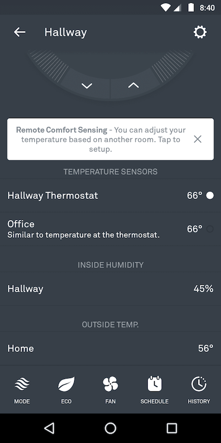 nest sensor screenshot app