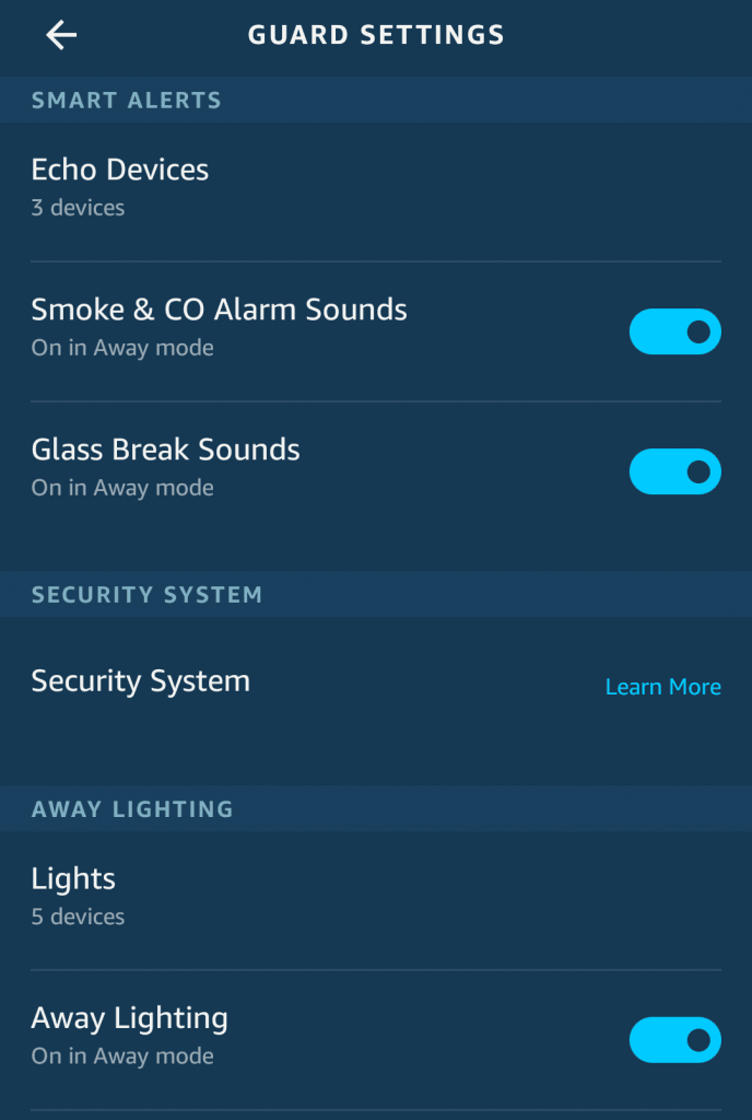 alexa guard random lights